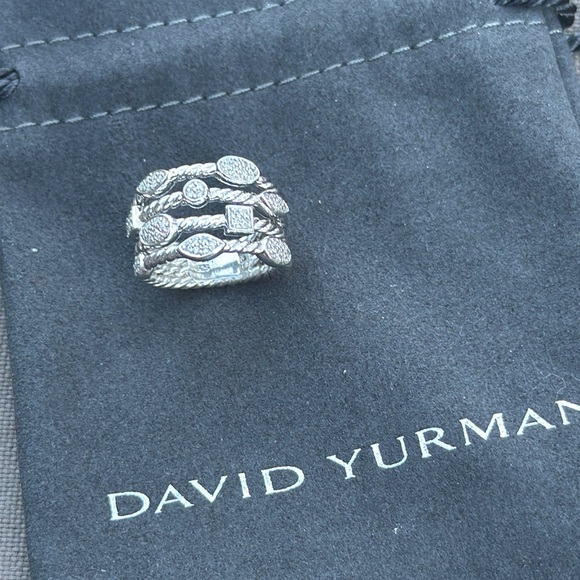 Original owner. VINTAGE David Yurman Confetti Collection ring Sterling silver - Picture 3 of 6